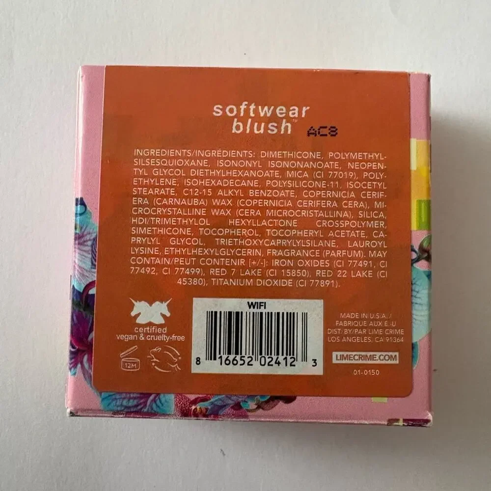 NWT lime crime softwear blush in shade wifi, cream to powder formula